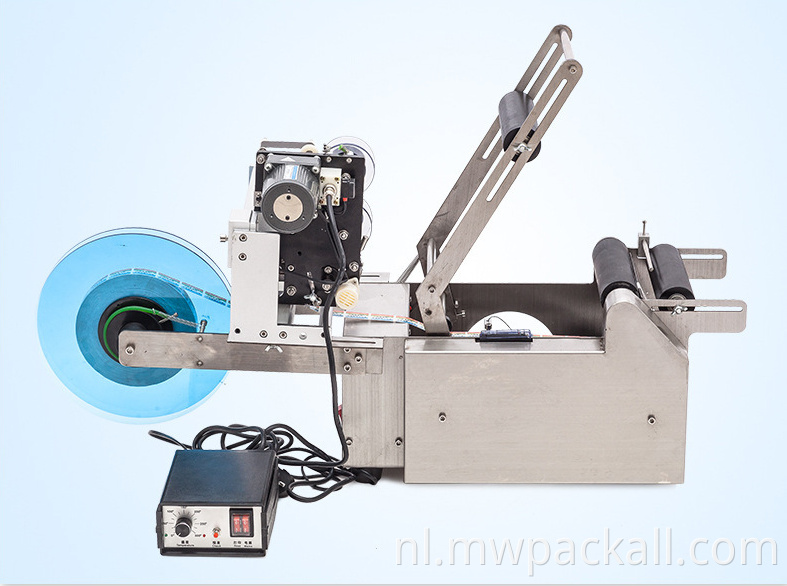 Semi Automatic Wine Beer Cans Tube Vial Pet Glass Bottle Labeling Machine met fabrieksprijs